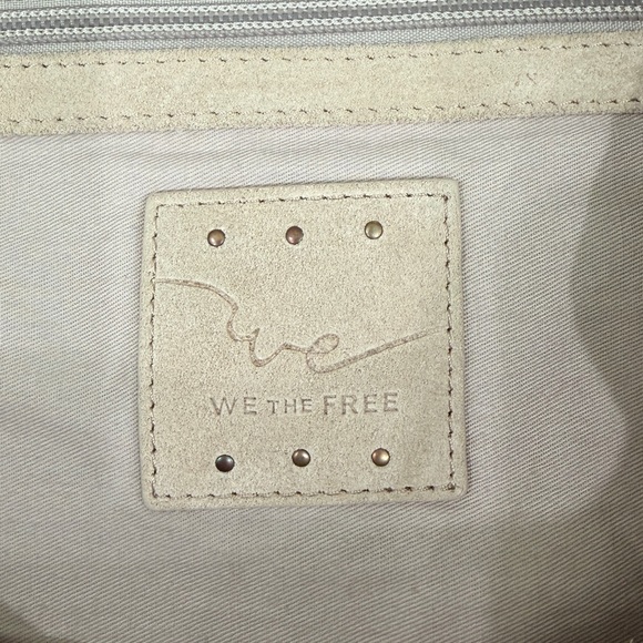 Free People We The Free Honor Oversized Tote Bag Suede Brown Boho Contemporary - Picture 3 of 5
